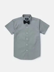 Gini and Jony Boys Grey Classic Casual Shirt