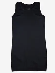 KiddoPanti Girls Black T-shirt Dress