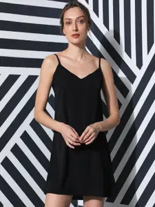 RAREISM Women Black Solid Slip