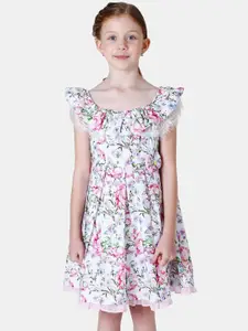 One Friday Girls Pink Floral Dress