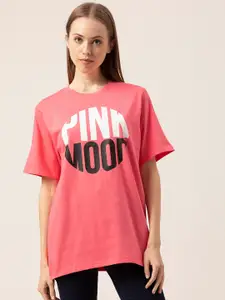 Lounge Dreams Printed Pure Cotton Oversized Lounge T-shirt