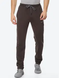 VINENZIA Men Brown Solid Track Pants