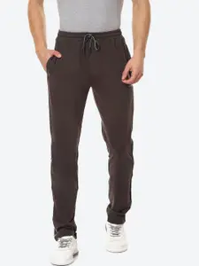 VINENZIA Men Brown Solid Track Pants