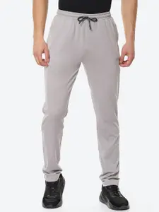 VINENZIA Men Grey Melange Solid Track Pants