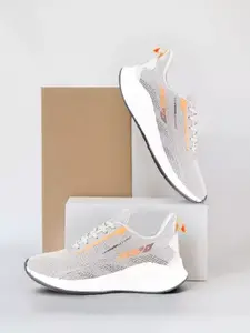 FURO by Red Chief Men Grey Mesh Lace Up Regular Running Sports Shoes