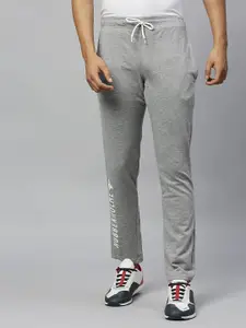 Hubberholme Grey Melange Slim Fit Track Pants