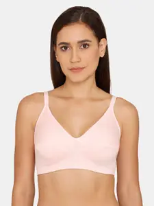 Zivame Pink Non Padded Non Wired T-shirt Bra