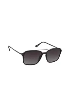 Lee Cooper Men Grey Lens & Black Square Sunglasses with UV Protected Lens LC9193TWA C4