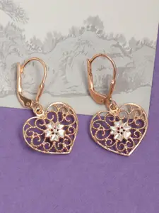 LeCalla Gold-Toned Contemporary Drop Earrings