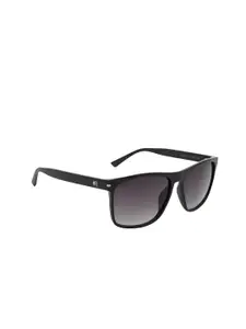 Tommy Hilfiger Men Grey Lens & Black Square Sunglasses with UV Protected Lens C1 57 S