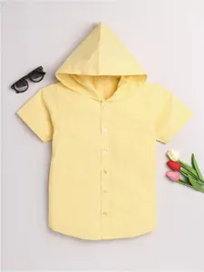 JBN Creation Boys Yellow Classic Casual Shirt