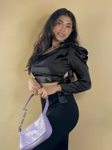 Tokyo Talkies Black One Shoulder Top