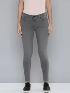 Levis Women Grey 710 Super Skinny Fit Light Fade Stretchable Jeans