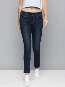 Levis Women Blue 711 Skinny Fit Light Fade Stretchable Jeans