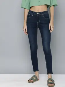 Levis Women Blue  710 Super Skinny Fit Light Fade Stretchable Jeans