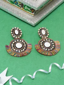 Awadhi Multicoloured Contemporary Drop Earrings