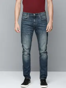 Levis Men Blue 512 Tapered Fit Heavy Fade Stretchable Jeans