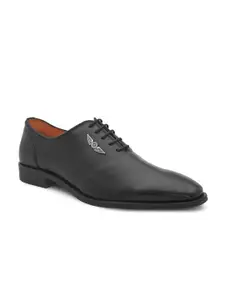 Alberto Torresi Men Black Lace-Up Formal Oxford Shoes