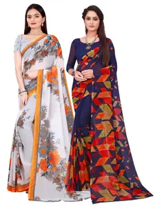 Florence Pack Of 2 Pure Georgette Sarees