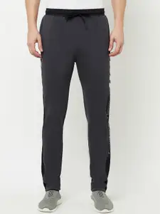 Octave Men Black Solid Cotton Track Pant
