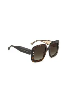 Carolina Herrera Women Brown Lens Square Sunglasses with UV Protected Lens 20497408652HA
