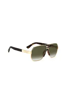 Dsquared2 Men Green Lens & Gold-Toned Other Sunglasses with UV Protected Lens