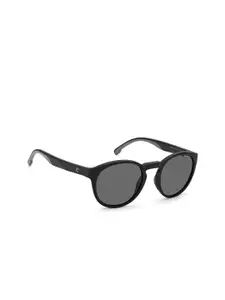 Carrera Men Grey Lens & Black Round Sunglasses 20486800351M9