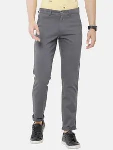 Classic Polo Men Grey Slim Fit Chinos Trousers