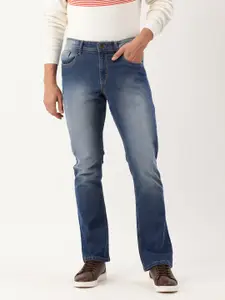 IVOC Men Boot-Cut Solid Cotton Jeans