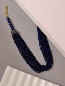 CURIO COTTAGE Navy Blue Necklace