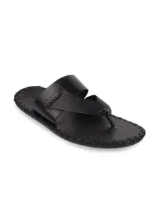 Regal Regal Men Black Leather Comfort Sandals