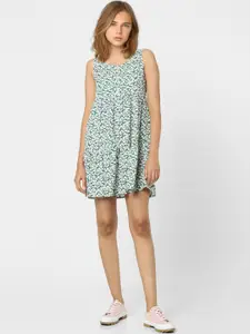ONLY Green & White Floral Dress