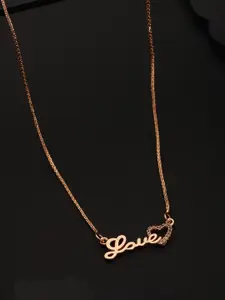 Saraf RS Jewellery Rose Gold-Plated Necklace