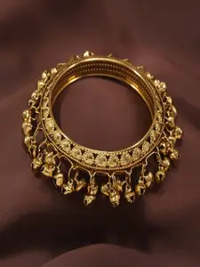 I Jewels Gold Plated Ghungroo Handcrafted Bangle