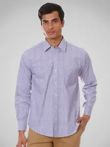 SHIRT THEORY Men Lavender Comfort Printed Casual Shirt