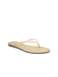Inc 5 Women Peach-Coloured & Peach-Coloured Thong Flip-Flops