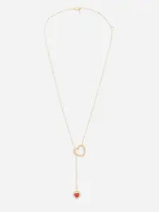 MINUTIAE Gold-Toned & White Brass Gold-Plated Handcrafted Necklace