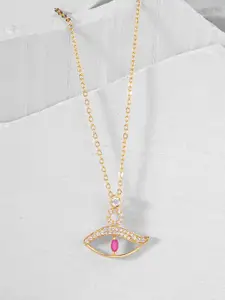 MINUTIAE Gold-Toned & White Brass Gold-Plated Handcrafted Necklace