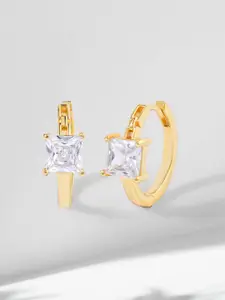 MINUTIAE Gold-Plated Circular Hoop Earrings