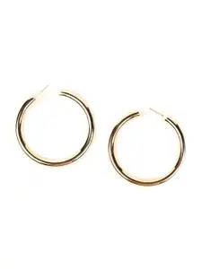 ODETTE Gold-Toned Classic Half Hoop Earrings