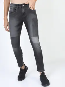 HIGHLANDER Men Grey Tapered Fit Light Fade Stretchable Jeans