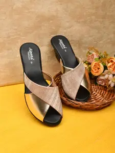 Ajanta Gold-Toned Wedge Sandals