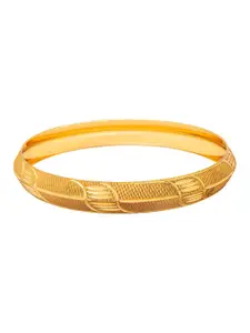 bodha Men Gold-Toned & Gold-Plated Kada Bracelet