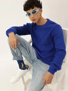 Kook N Keech Teens Boys Blue Solid Pullover