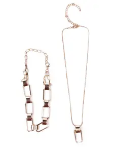 ODETTE Set Of 2 Gold-Toned Necklace