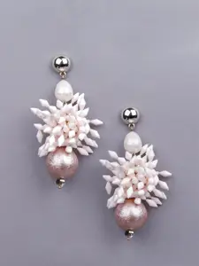 ODETTE Pink Quirky Drop Earrings