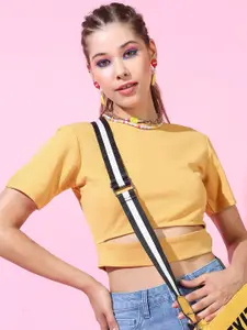 Tokyo Talkies Mustard Solid Top