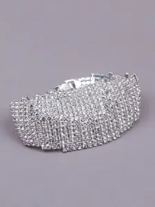ODETTE Women Silver-Toned Charm Bracelet