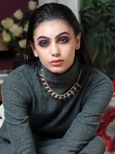 ODETTE Gold-Toned & Whit Studded Necklace