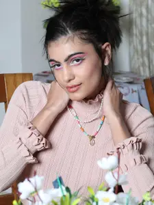 ODETTE Multicoloured Beaded Layered Necklace